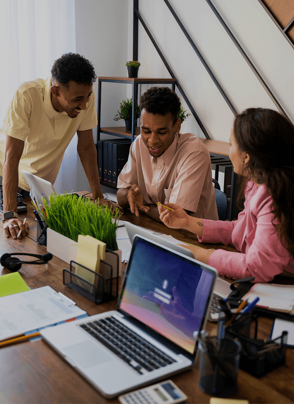 The BlueCore team collaborating
