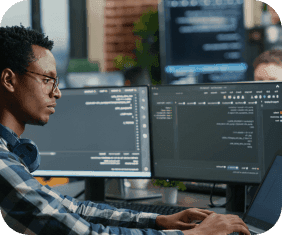 Developer coding