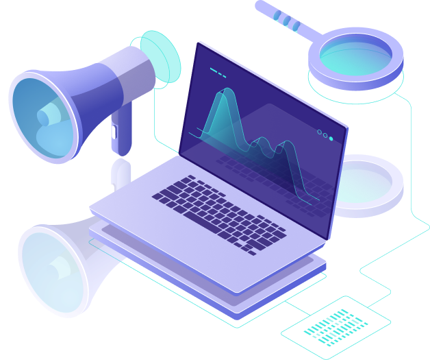 Happy professional pointing