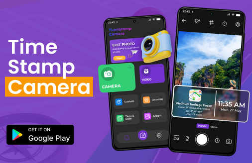 Timestamp Camera App Project